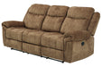 Huddle-Up Nutmeg Reclining Sofa with Drop Down Table - 8230489 - Vega Furniture