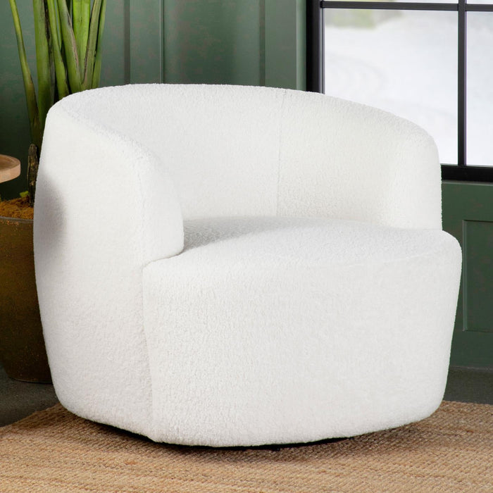 Hudson Natural Upholstered Swivel Chair - 905726 - Vega Furniture