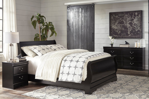 Huey Vineyard Black Sleigh Youth Bedroom Set - SET | B128-62 | B128-63 | B128-82 | B128-92 | B128-46 - Vega Furniture