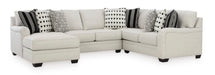 Huntsworth Dove Gray 4-Piece LAF Chaise Sectional - SET | 3970216 | 3970234 | 3970277 | 3970256 - Vega Furniture