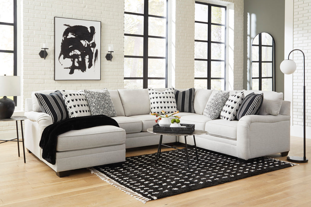 Huntsworth Dove Gray 4-Piece LAF Chaise Sectional - SET | 3970216 | 3970234 | 3970277 | 3970256 - Vega Furniture