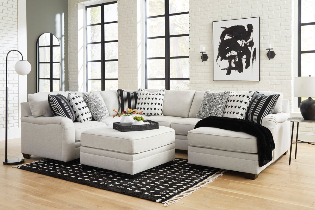 Huntsworth Dove Gray 4-Piece RAF Chaise Sectional - SET | 3970217 | 3970234 | 3970277 | 3970255 - Vega Furniture