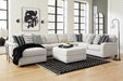 Huntsworth Dove Gray 5-Piece LAF Chaise Sectional - SET | 3970216 | 3970234 | 3970277 | 3970256 | 3970246 - Vega Furniture