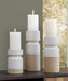 Hurston Ivory/Brown Candle Holder, Set of 3 - A2000583 - Vega Furniture