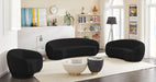 Hyde Black Boucle Fabric Chair - 693Black-C - Vega Furniture