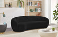 Hyde Black Boucle Fabric Sofa - 693Black-S - Vega Furniture