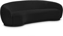 Hyde Black Boucle Fabric Sofa - 693Black-S - Vega Furniture