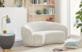 Hyde Cream Boucle Fabric Loveseat - 693Cream-L - Vega Furniture