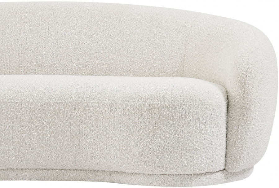 Hyde Cream Boucle Fabric Loveseat - 693Cream-L - Vega Furniture