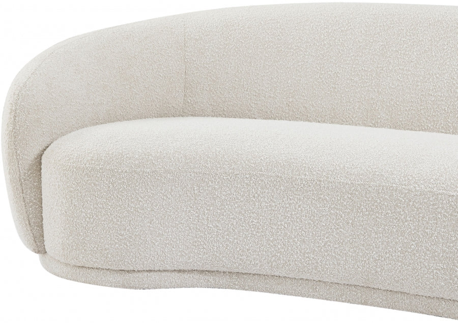 Hyde Cream Boucle Fabric Loveseat - 693Cream-L - Vega Furniture