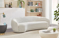 Hyde Cream Boucle Fabric Sofa - 693Cream-S - Vega Furniture