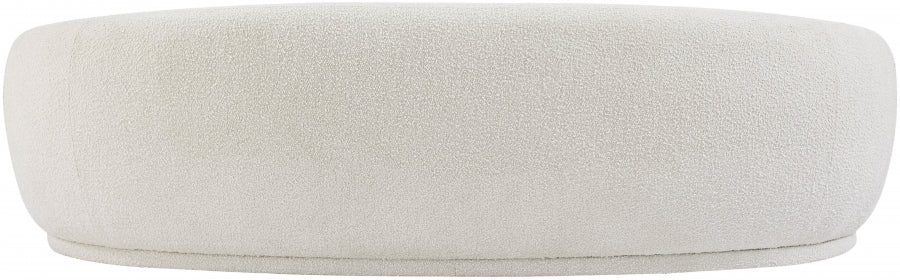 Hyde Cream Boucle Fabric Sofa - 693Cream-S - Vega Furniture