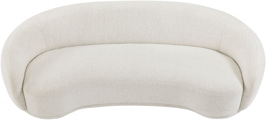 Hyde Cream Boucle Fabric Sofa - 693Cream-S - Vega Furniture