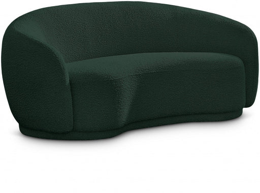 Hyde Green Boucle Fabric Loveseat - 693Green-L - Vega Furniture