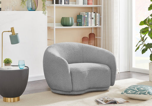 Hyde Grey Boucle Fabric Chair - 693Grey-C - Vega Furniture