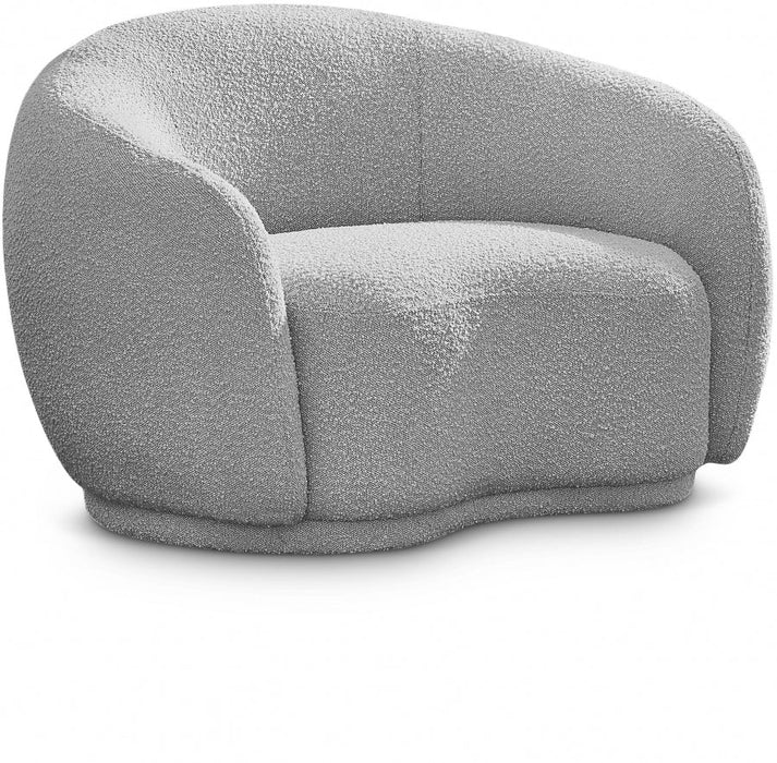 Hyde Grey Boucle Fabric Chair - 693Grey-C - Vega Furniture