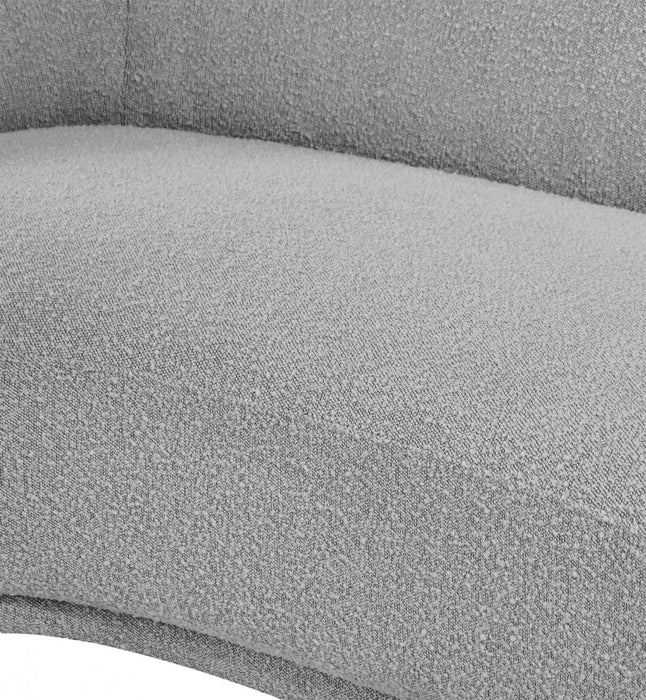Hyde Grey Boucle Fabric Chair - 693Grey-C - Vega Furniture