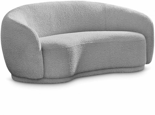 Hyde Grey Boucle Fabric Loveseat - 693Grey-L - Vega Furniture