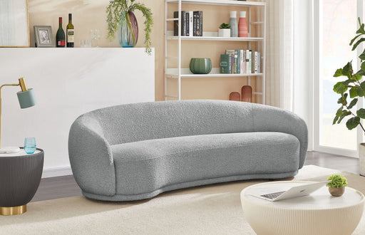 Hyde Grey Boucle Fabric Sofa - 693Grey-S - Vega Furniture