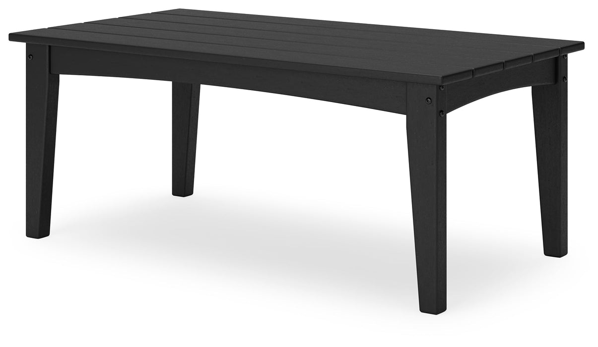 Hyland wave Black Outdoor Coffee Table - P108-701 - Vega Furniture