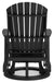 Hyland wave Black Outdoor Swivel Glider Chair - P108-820 - Vega Furniture