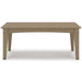 Hyland wave Driftwood Outdoor Coffee Table - P114-701 - Vega Furniture