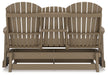 Hyland wave Driftwood Outdoor Glider Loveseat - P114-835 - Vega Furniture