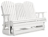 Hyland wave White Outdoor Glider Loveseat - P111-835 - Vega Furniture