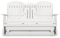 Hyland wave White Outdoor Glider Loveseat - P111-835 - Vega Furniture