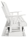 Hyland wave White Outdoor Glider Loveseat - P111-835 - Vega Furniture