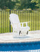 Hyland wave White Outdoor Swivel Glider Chair - P111-820 - Vega Furniture