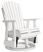 Hyland wave White Outdoor Swivel Glider Chair - P111-820 - Vega Furniture