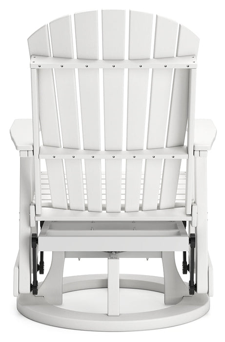 Hyland wave White Outdoor Swivel Glider Chair - P111-820 - Vega Furniture