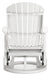 Hyland wave White Outdoor Swivel Glider Chair - P111-820 - Vega Furniture