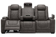 HyllMont Gray Power Reclining Sofa - 9300315 - Vega Furniture