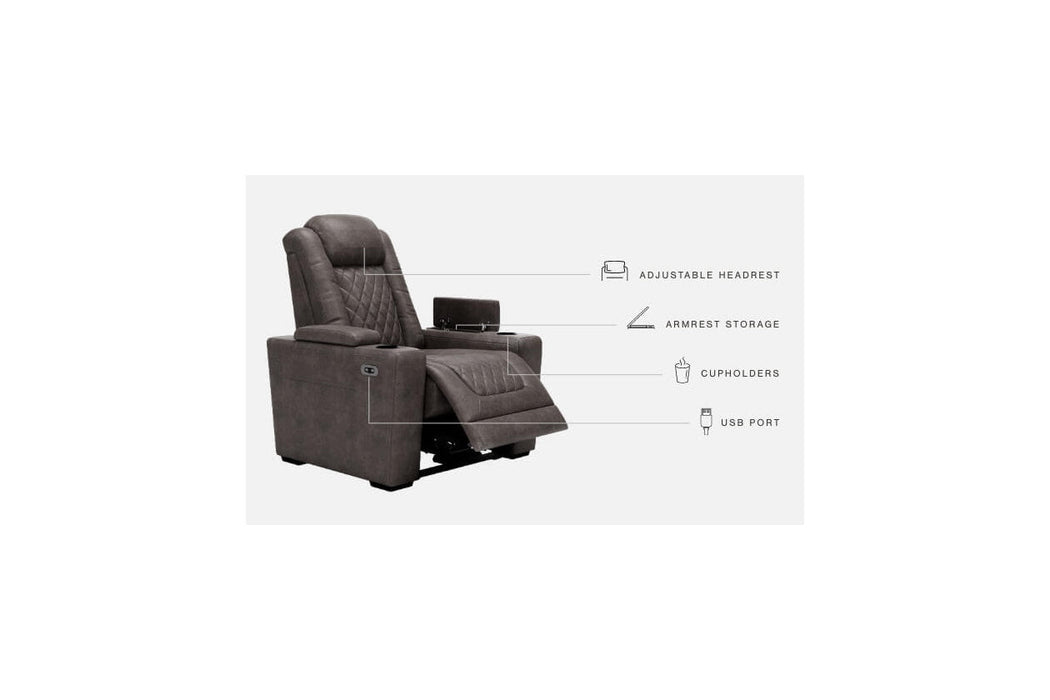 HyllMont Gray Recliner - 9300313 - Vega Furniture