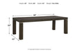 Hyndell Dark Brown Dining Extension Table - D731-35 - Vega Furniture