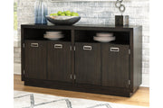 Hyndell Dark Brown Dining Server - D731-60 - Vega Furniture