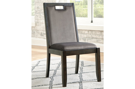 Hyndell Gray/Dark Brown Dining Chair, Set of 2 - D731-01 - Vega Furniture