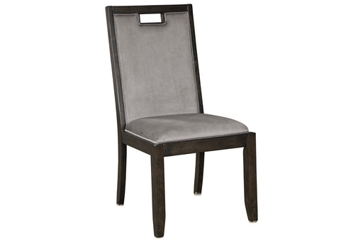 Hyndell Gray/Dark Brown Dining Chair, Set of 2 - D731-01 - Vega Furniture