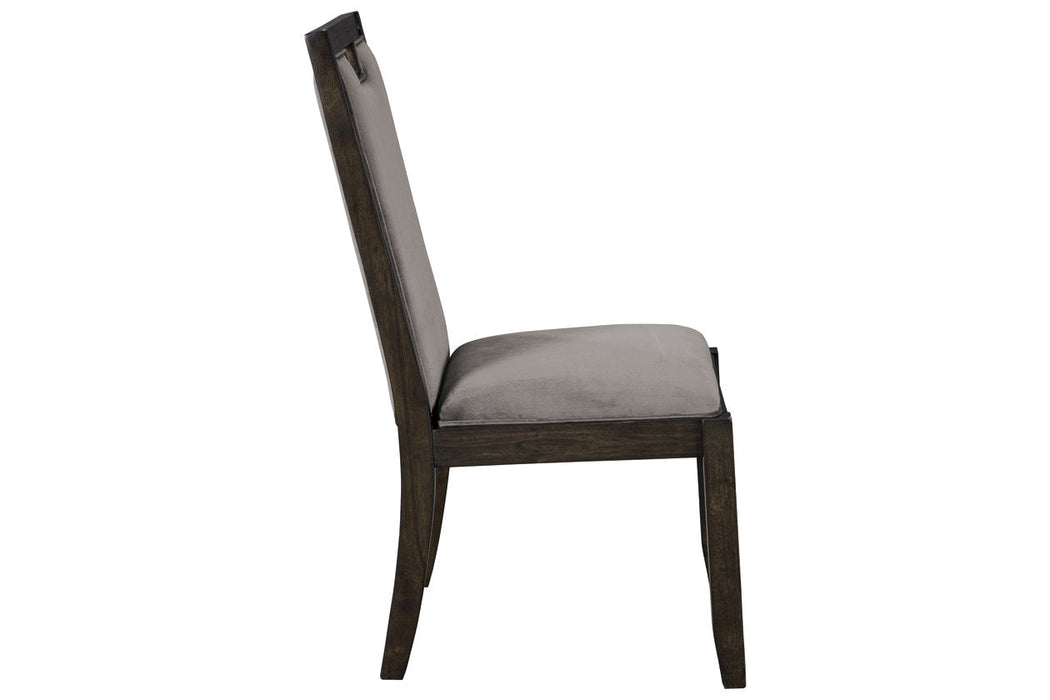 Hyndell Gray/Dark Brown Dining Chair, Set of 2 - D731-01 - Vega Furniture