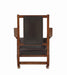 Ida Tobacco/Dark Brown Upholstered Rocking Chair - 600058 - Vega Furniture