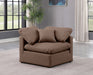 Indulge Faux Leather Living Room Chair Brown - 146Brown-Corner - Vega Furniture