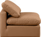 Indulge Faux Leather Living Room Chair Cognac - 146Cognac-Armless - Vega Furniture