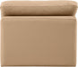 Indulge Faux Leather Living Room Chair Natural - 146Tan-Armless - Vega Furniture