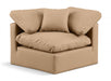 Indulge Faux Leather Living Room Chair Natural - 146Tan-Corner - Vega Furniture