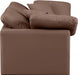 Indulge Faux Leather Sofa Brown - 146Brown-S70 - Vega Furniture