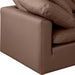 Indulge Faux Leather Sofa Brown - 146Brown-S70 - Vega Furniture