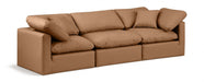 Indulge Faux Leather Sofa Cognac - 146Cognac-S105 - Vega Furniture