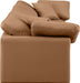 Indulge Faux Leather Sofa Cognac - 146Cognac-S105 - Vega Furniture